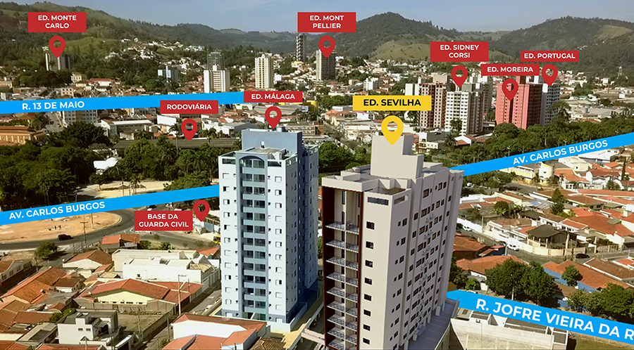 Localização do Edifício Sevilha